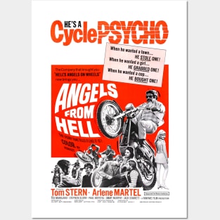 Classic Motorcycle Movie Poster - Angels From Hell Posters and Art